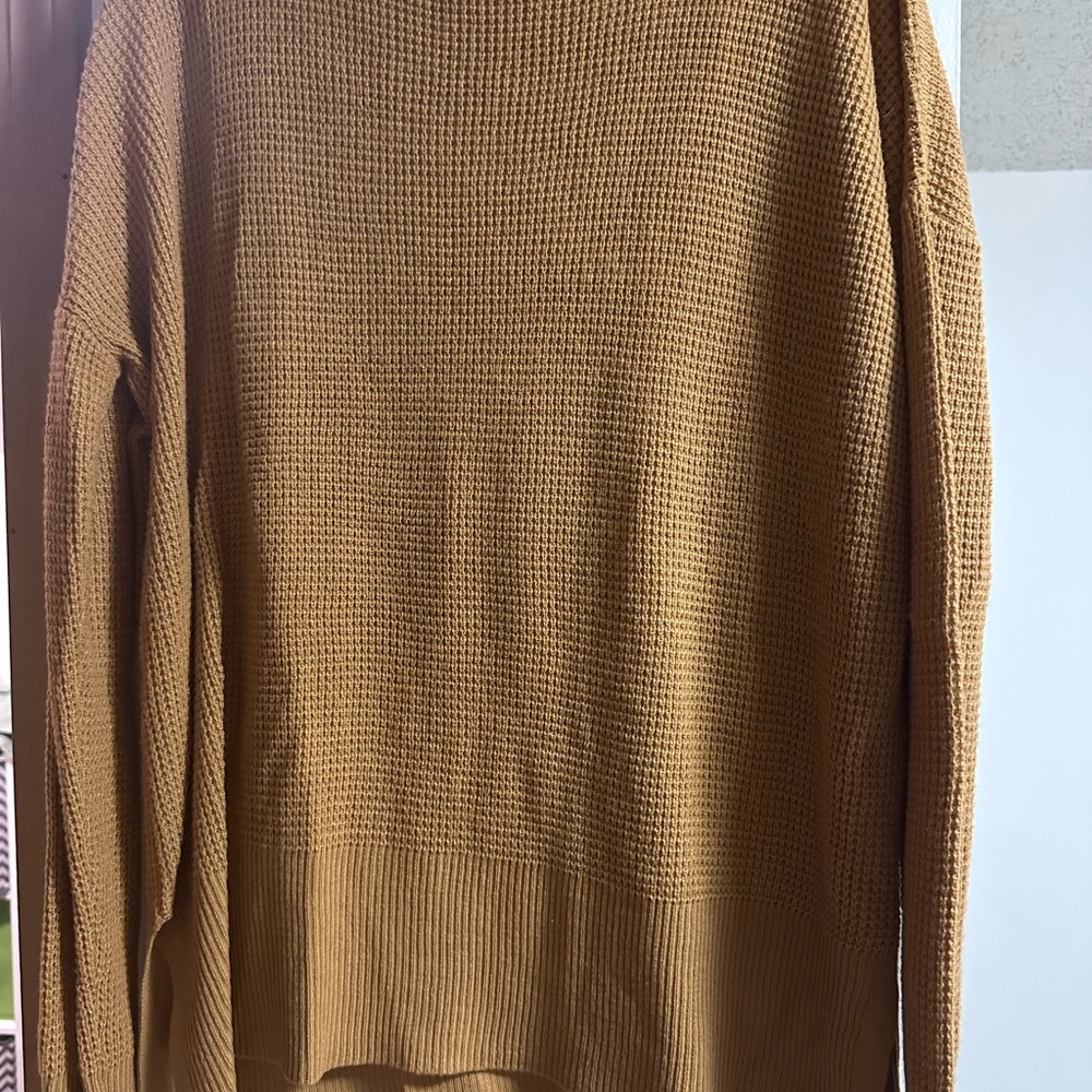 Staccato Tan Crew Neck Sweater Soft Knit Timeless Design